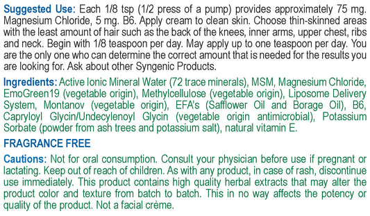 Magnesium Cream + B6