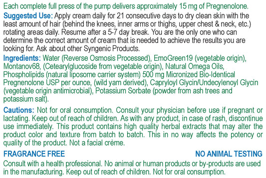 Pregnenolone Cream