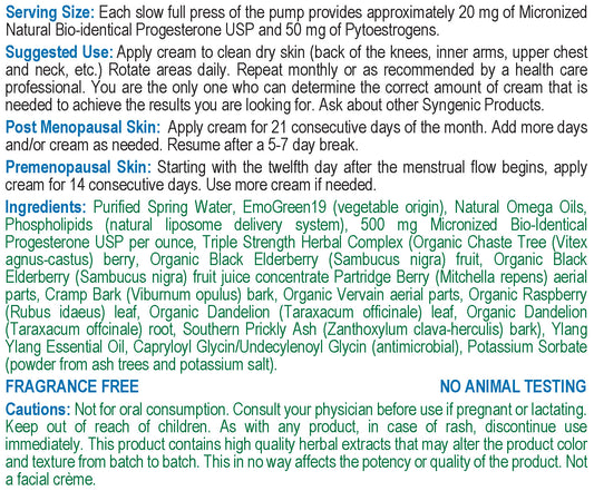 ProCare PE (with Phytoestrogens) Natural Progesterone Cream
