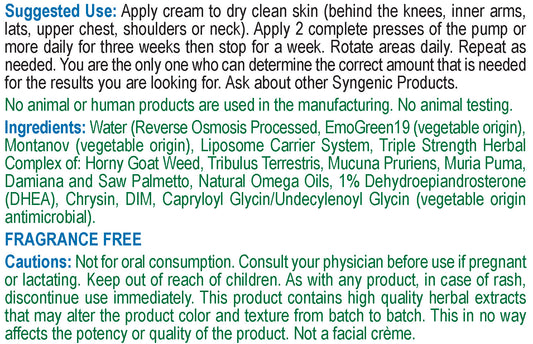 Test Max for Women with DHEA and Natural Testosterone Boosters