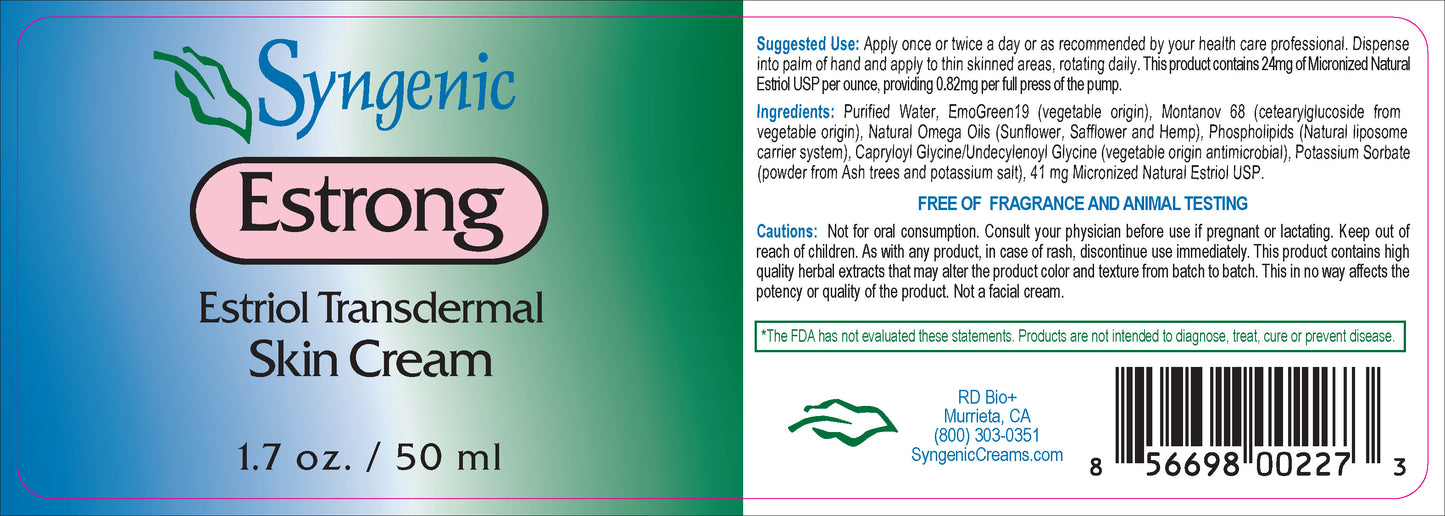 Estrong Natural Estriol Cream