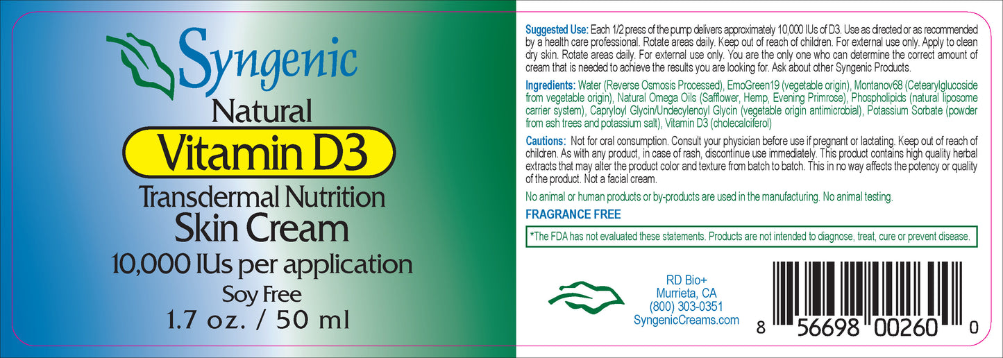 Vitamin D3 Transdermal Supplement