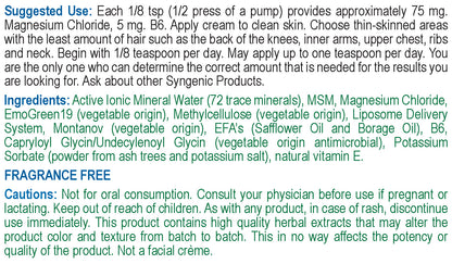 Magnesium Cream + B6